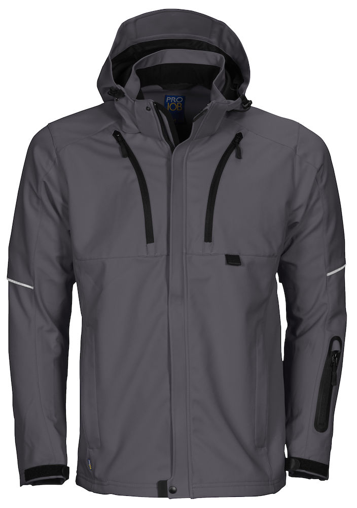 SoftshelljackeProJob34063-lagigeSoftshellJacke643406Grau98