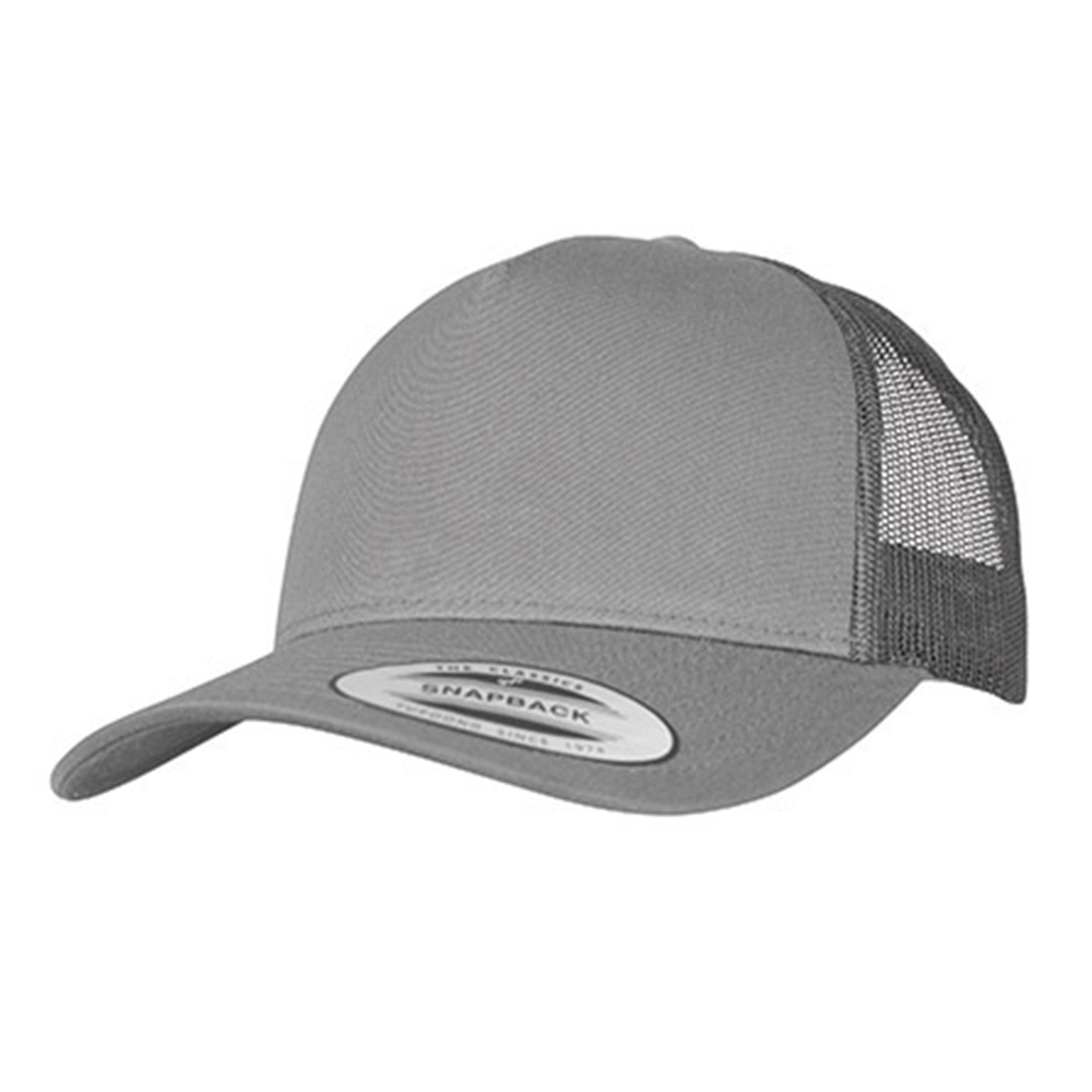 CapFLEXFIT5PanelTruckerSnapbackFX6506Charcoal Cap FLEXFIT 5 Panel Trucker Snapback FX6506