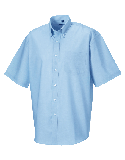 HerrenHemdkurzarmRussellOxfordR-933M-0OxfordBlue_1 Herren Hemd kurzarm Russell Oxford R-933M-0