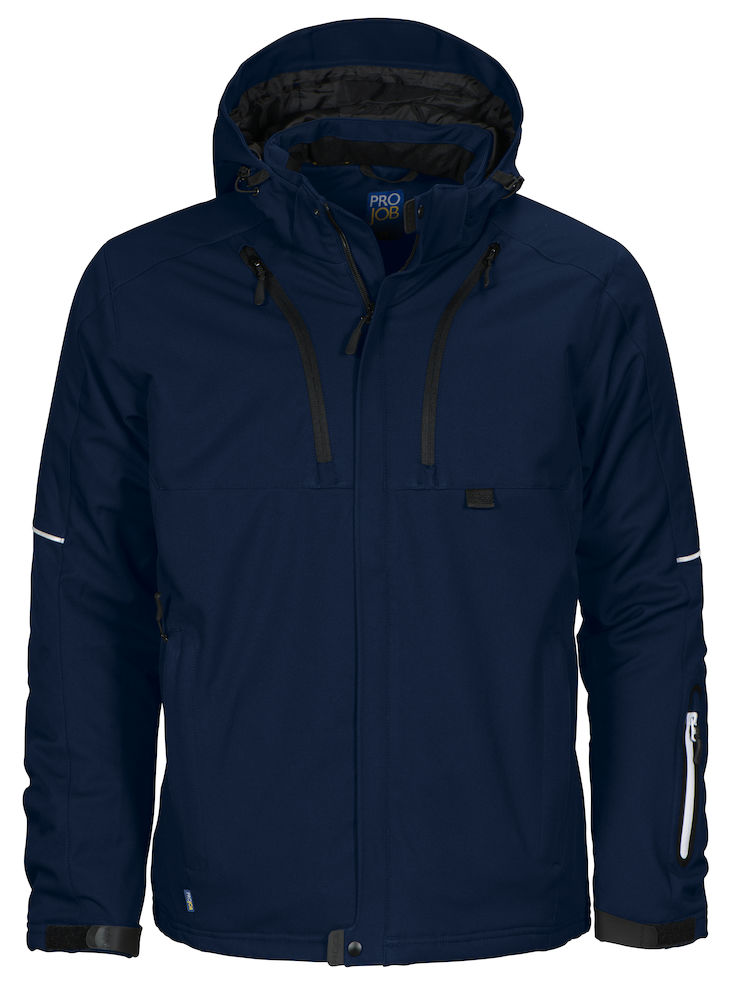 SoftshelljackeProJob3407gefütterte3-lagigeSoftshellJacke643407Marine58