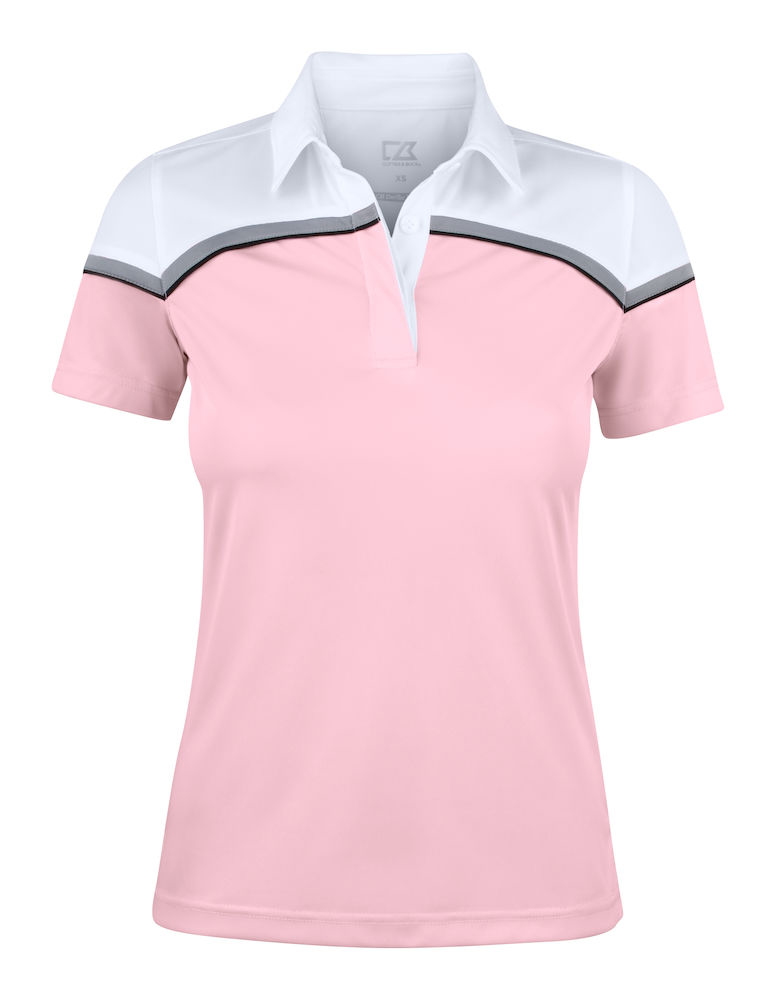 DamenPoloshirtkurzarmCutter&Buck354429Pink/White21000