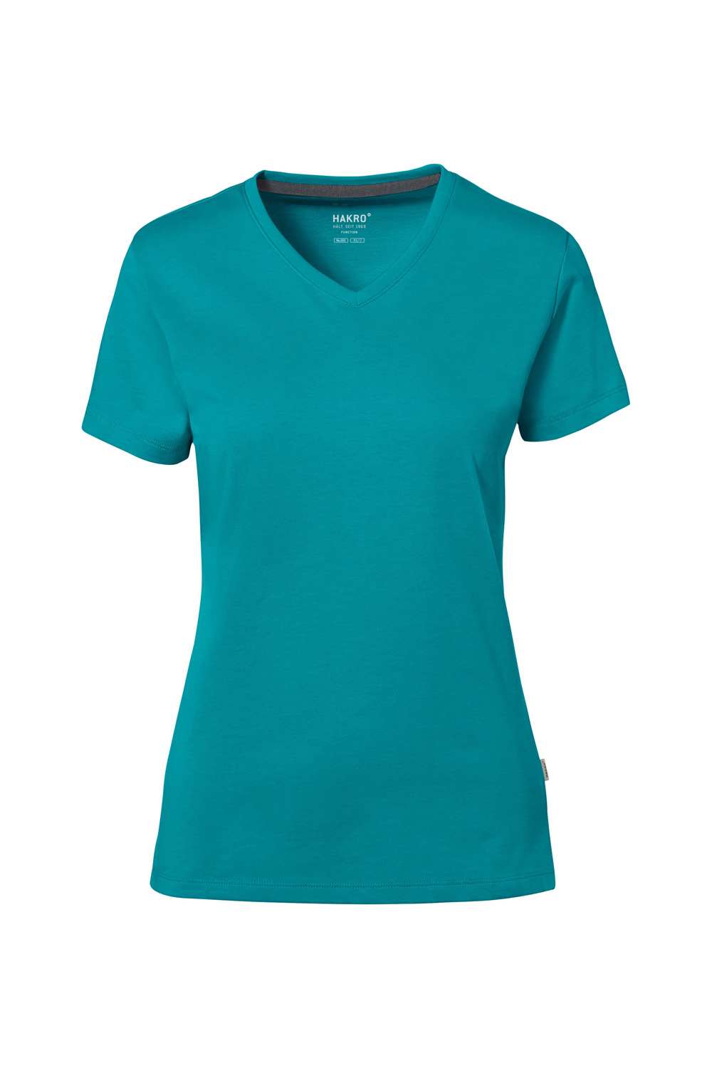 Damen T-Shirt V-Neck kurzarm Hakro Cotton Tec 169