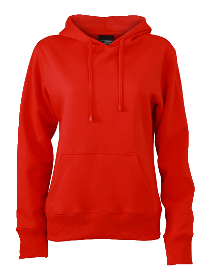 DamenKapuzenpulloverJames&NicholsonHoodedSweatJN051Tomato_1 Damen Kapuzenpullover James&Nicholson Hooded Sweat JN051