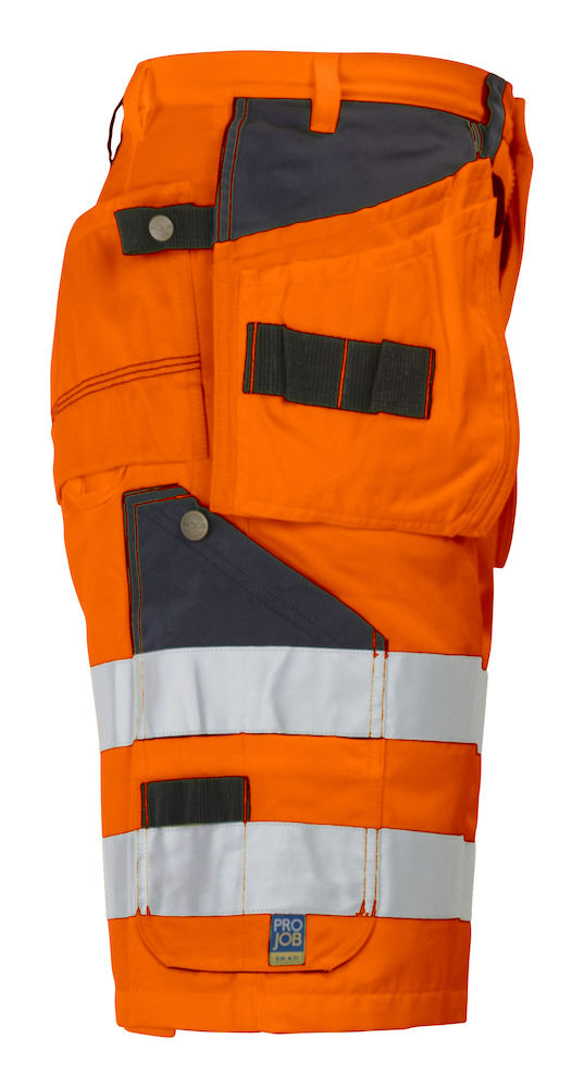 646503ProJobSicherheitsshorts6503mitHängetaschenENISO20471Klasse2Orange/Schwarz1799
