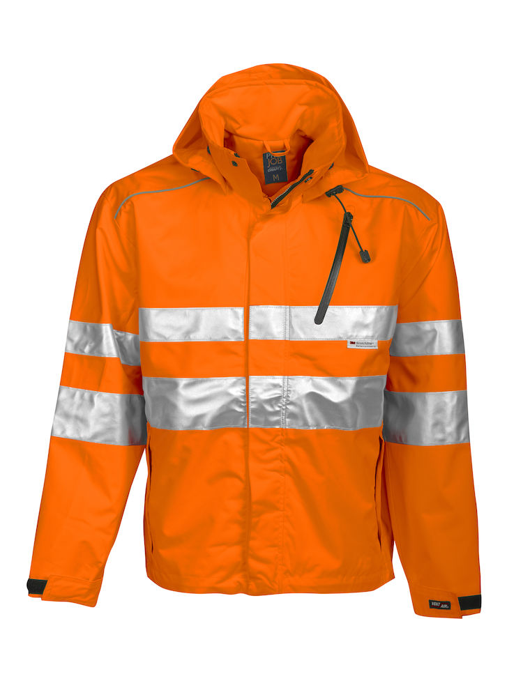 SicherheitsjackeProJob6466wind-undwasserdichteAllroundJackeENISO20471Klasse3EN343/3646466Orange17