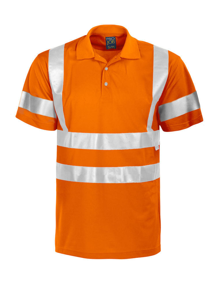 Herren Sicherheits Poloshirt kurzarm ProJob 6011 EN ISO 20471 Klassse 3 646011