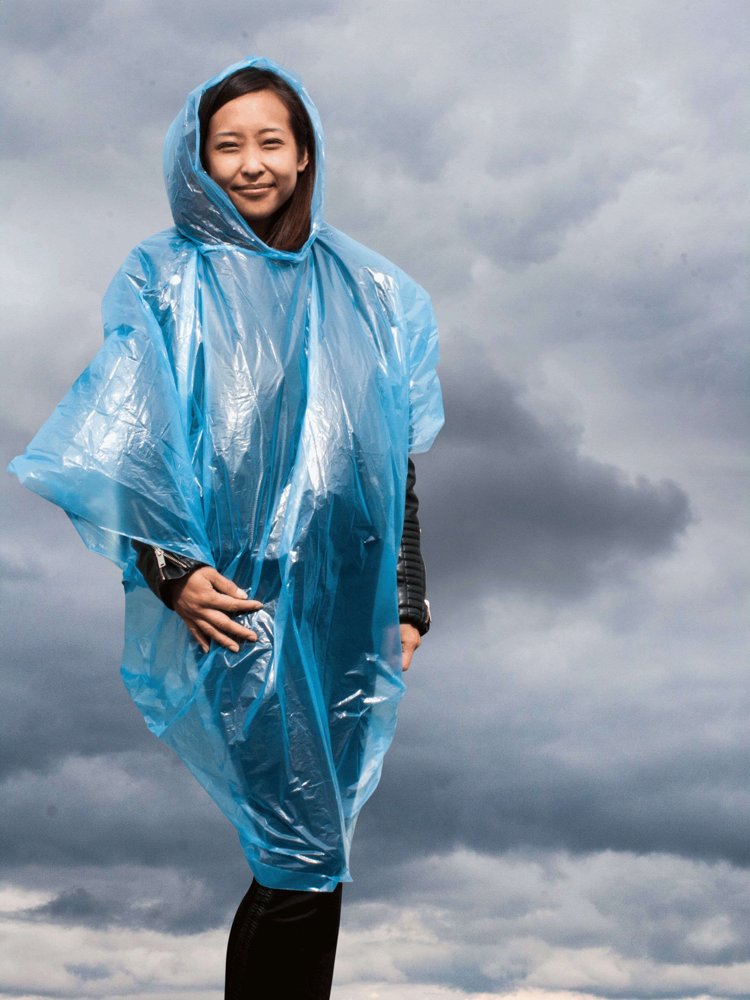 UnisexPonchoKorntexEinwegRegen-PonchoSumatraBlue_1