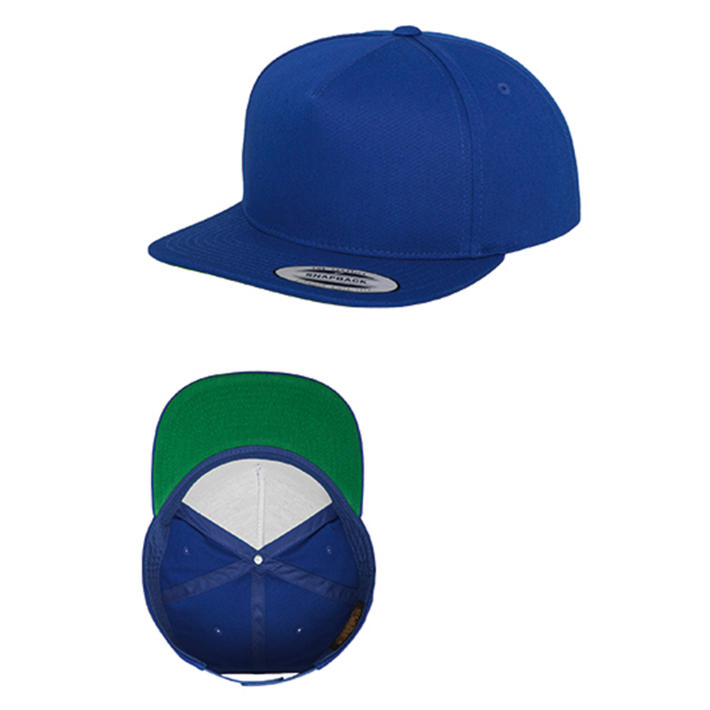 CapFLEXFITFlatClassicSnapbackFX6007Royal Cap FLEXFIT Flat Classic Snapback FX6007