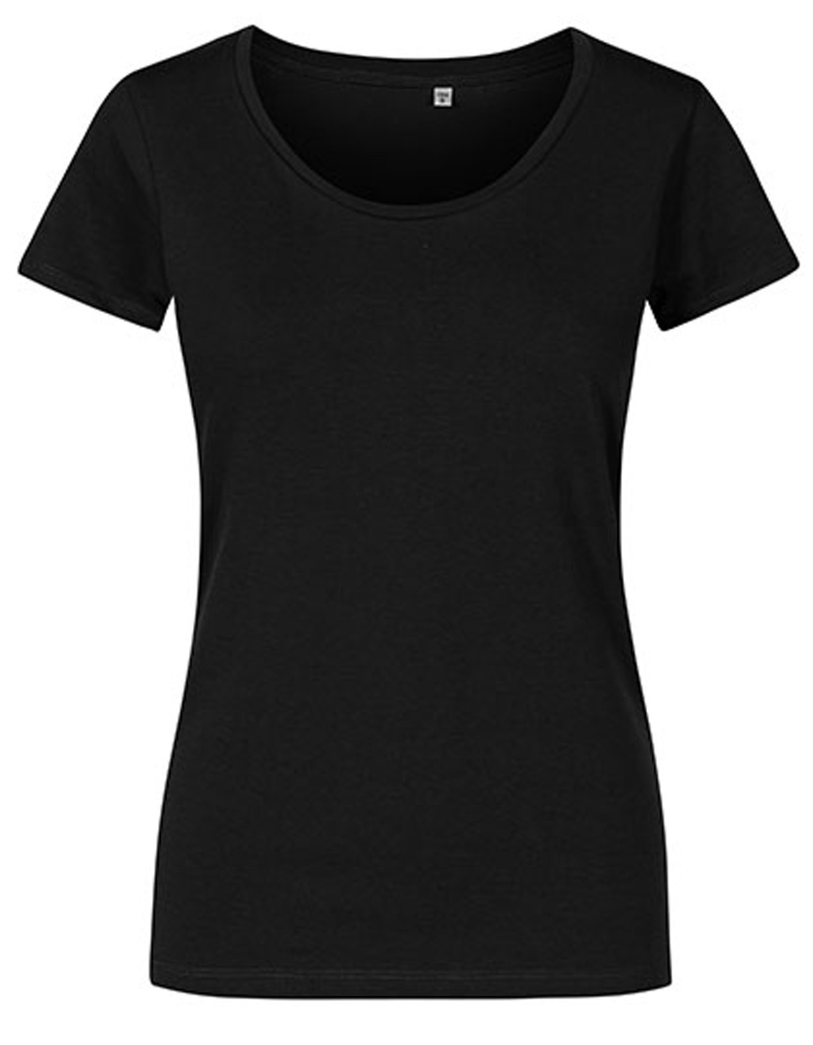 DamenT-ShirtkurzarmPromodoroDeepScoop1545Black Damen T-Shirt kurzarm Promodoro Deep Scoop 1545
