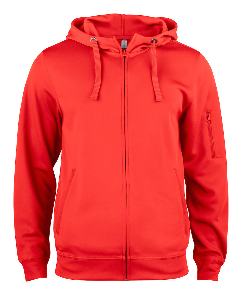 KapuzenjackeCliqueBasicActiveHoodyFullZip021014Rot35