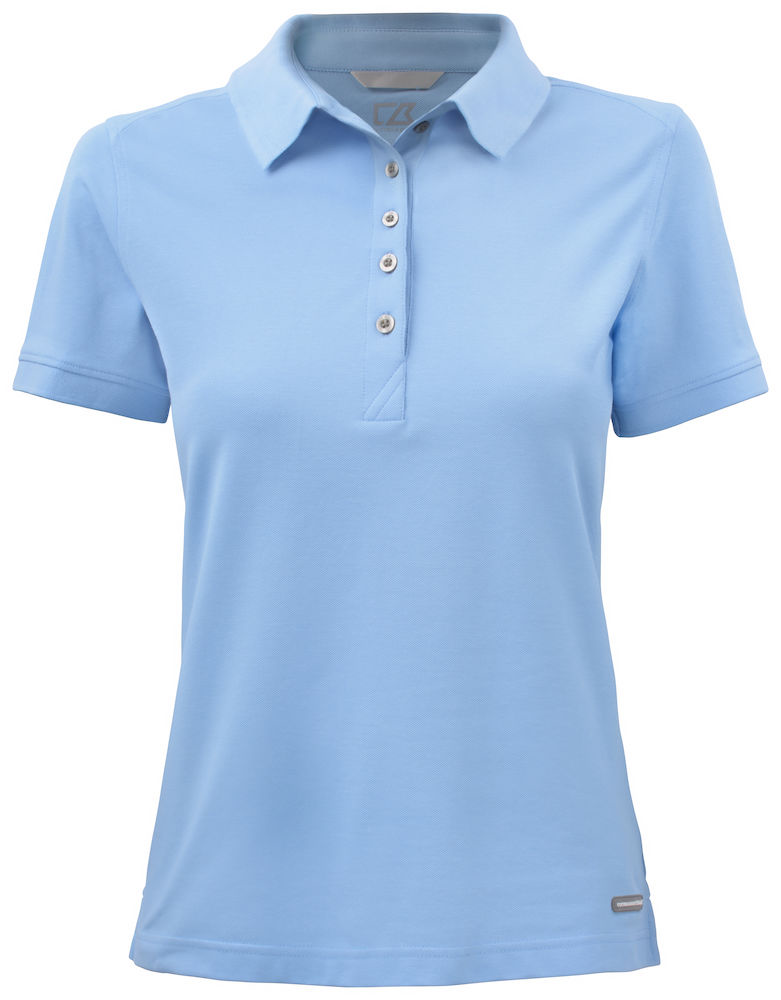 DamenPoloshirtkurzarmCutter&Buck354419LightBlue509 Damen Poloshirt kurzarm Cutter&Buck Advantage Polo Ladies 354419