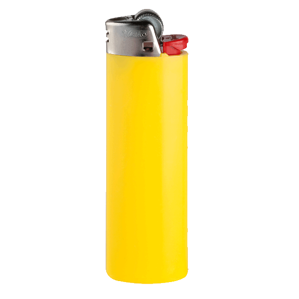 FeuerzeugBiC2320J26Lighterhellgelb1-/0-farbigbedruckt_1 Feuerzeug BiC 2320 J26 Lighter