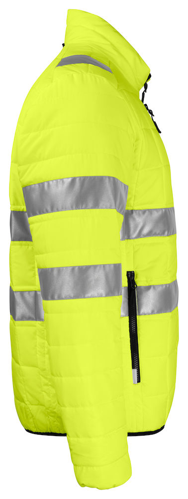 646444ProJobSteppjacke6444wind-undwasserabweisendeZip-inENISO20471Klasse3EN343/3Gelb/Schwarz11