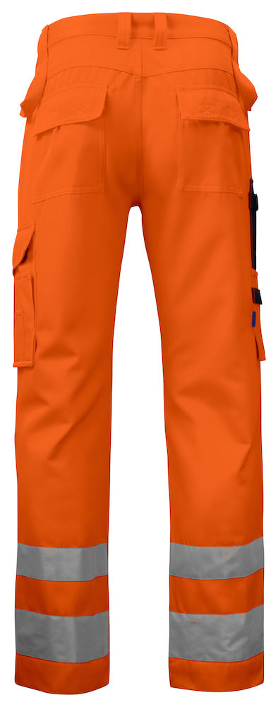 ProJobSicherheitshose6532mitKnieverstärkungENISO20471Klasse2modernerSchritt646532Orange/Schwarz1799
