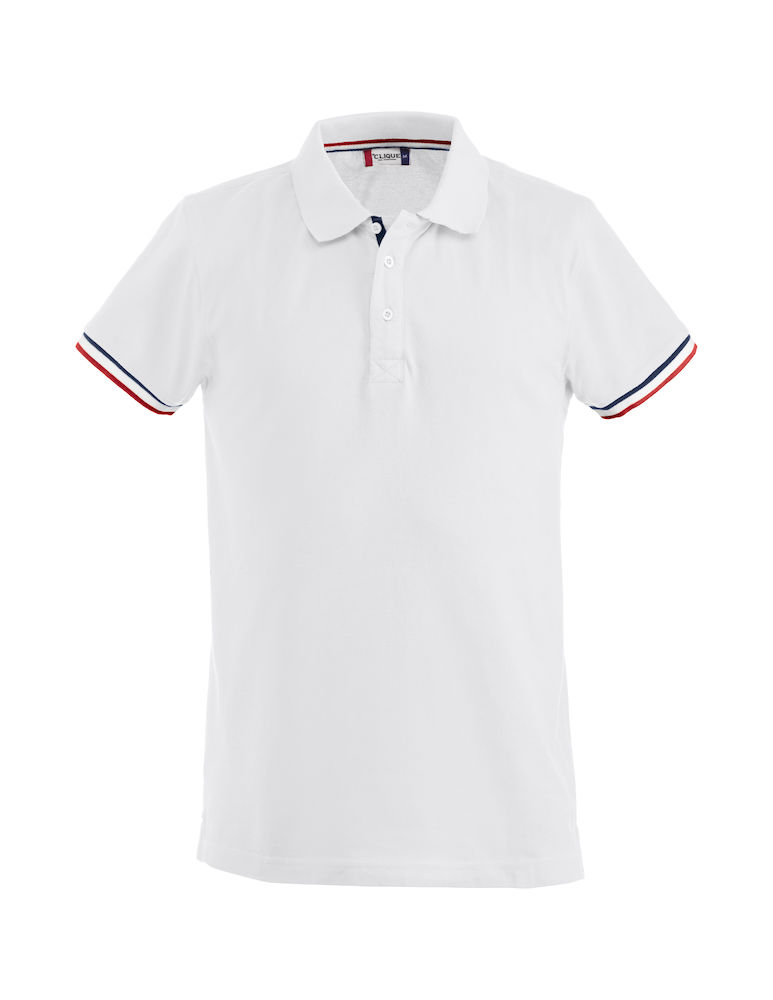 HerrenPoloshirtkurzarmCliqueNewton028237Weiss00_1