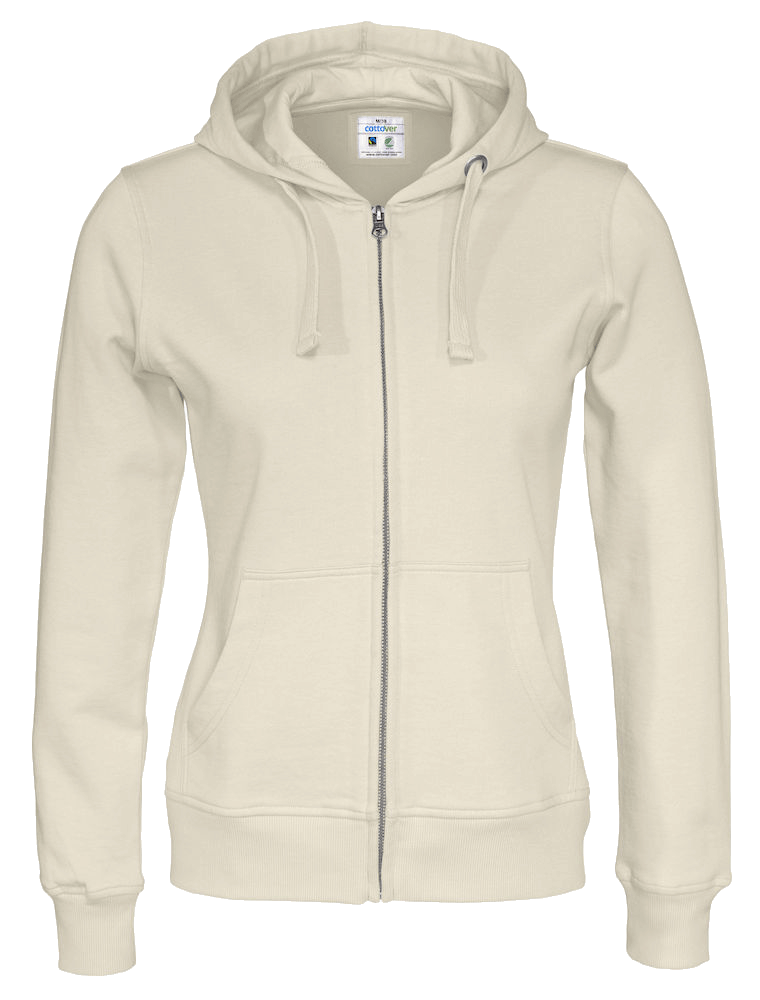 DamenKapuzenjackeCottoverFullZipHoody141009Off-White105 Damen Kapuzenjacke Cottover Full Zip Hoody 141009