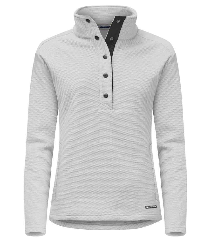 DamenFleece-PulloverCutter&BuckHuntsPoint358429Silber94 Damen Fleece-Pullover Cutter&Buck Hunts Point 358429