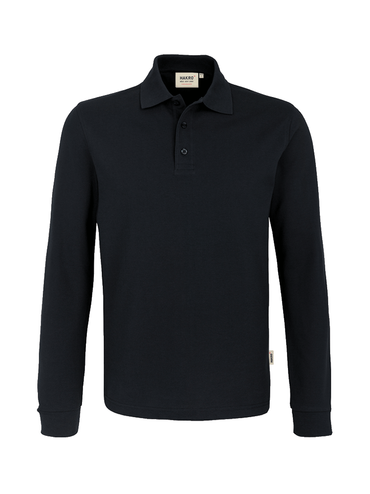 HerrenPoloshirtlangarmHakroPerformance815schwarz005_1