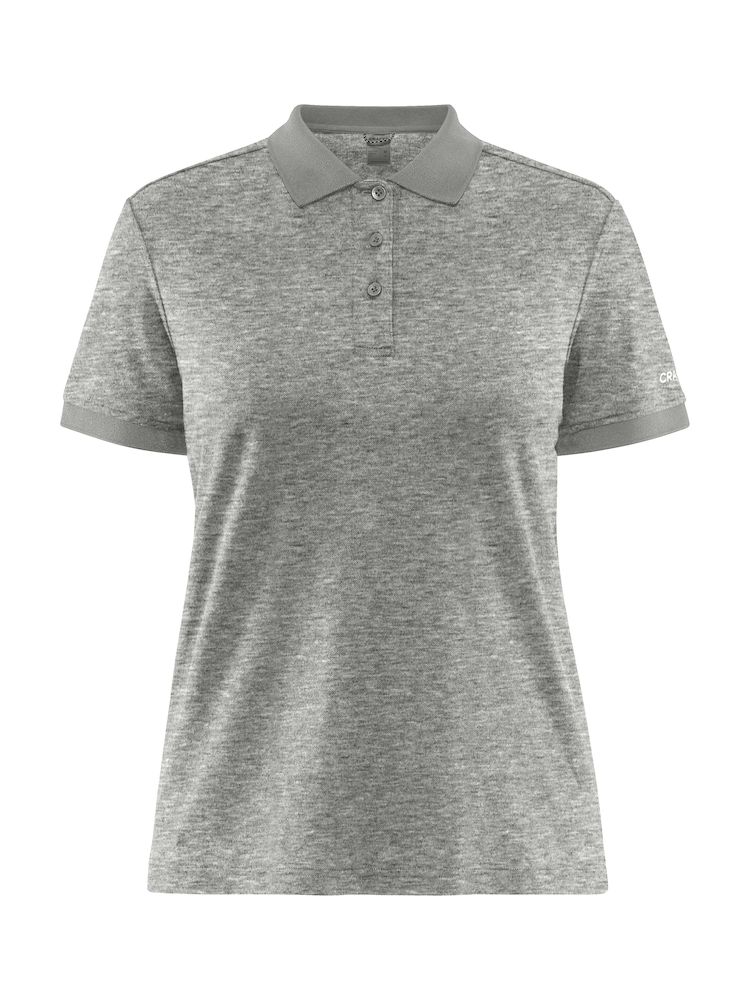 CraftCoreBlendPoloShirtW1910746GreyMelange950000 Damen Poloshirt kurzarm Craft Core Blend Polo Shirt W 1910746