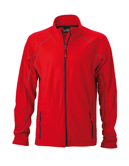 Herren Fleecejacke James&Nicholson Structure JN597