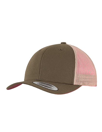 CapFLEXFITRetroTrucker2-Tone6606TMossgreenKhaki_1 Cap FLEXFIT Retro Trucker 2-Tone 6606T