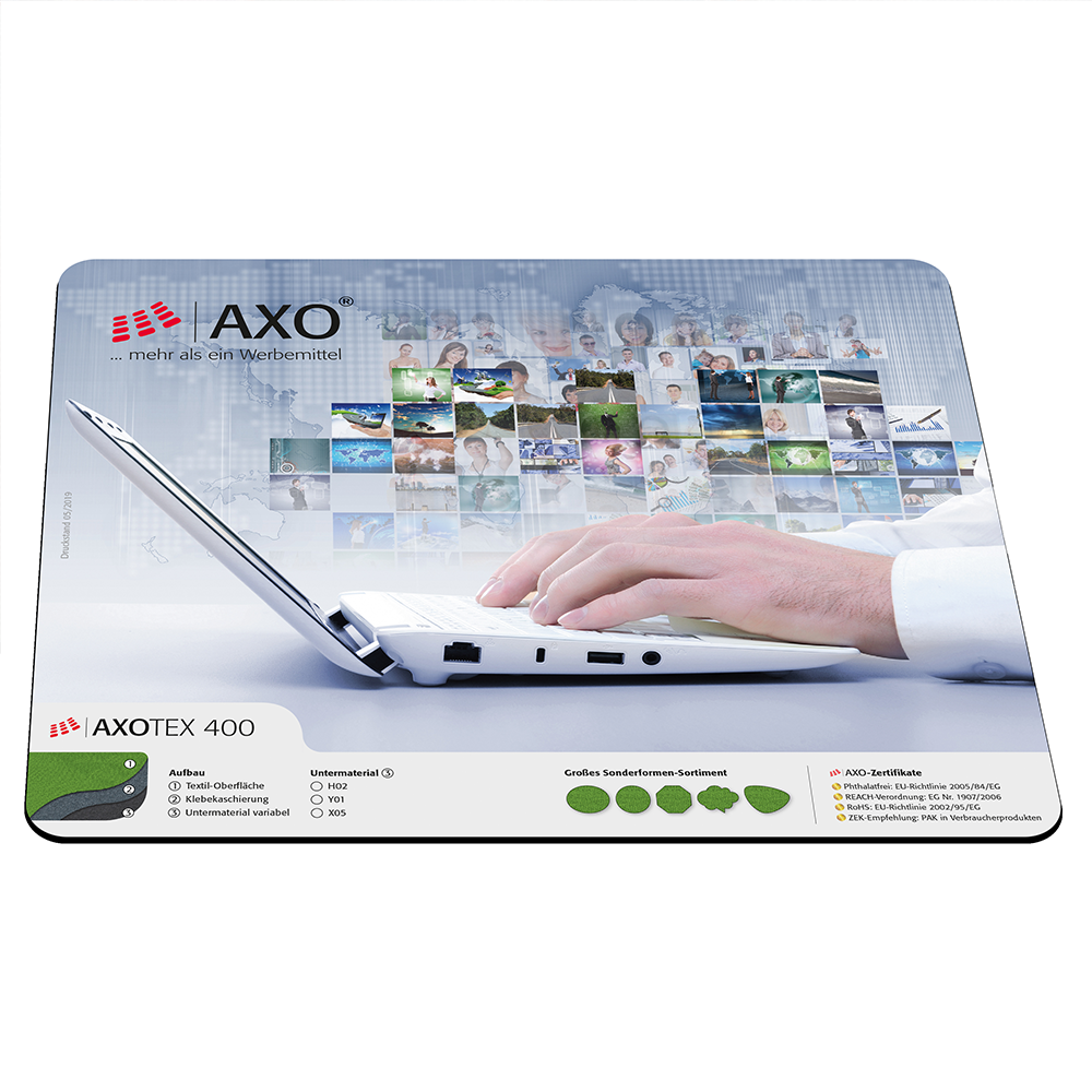 MausmattevollflächigbedrucktAXOTex-400Motivfreiwählbar