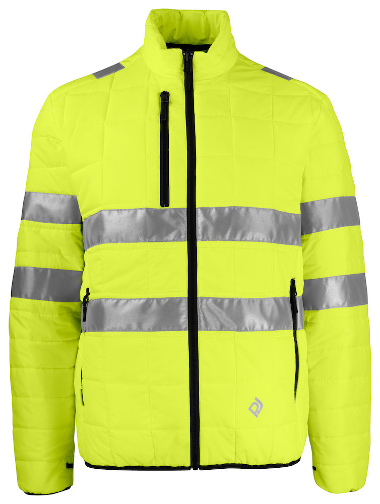 SteppjackeProJob6444wind-undwasserabweisendeZip-inENISO20471Klasse3EN343/3646444Gelb/Schwarz11