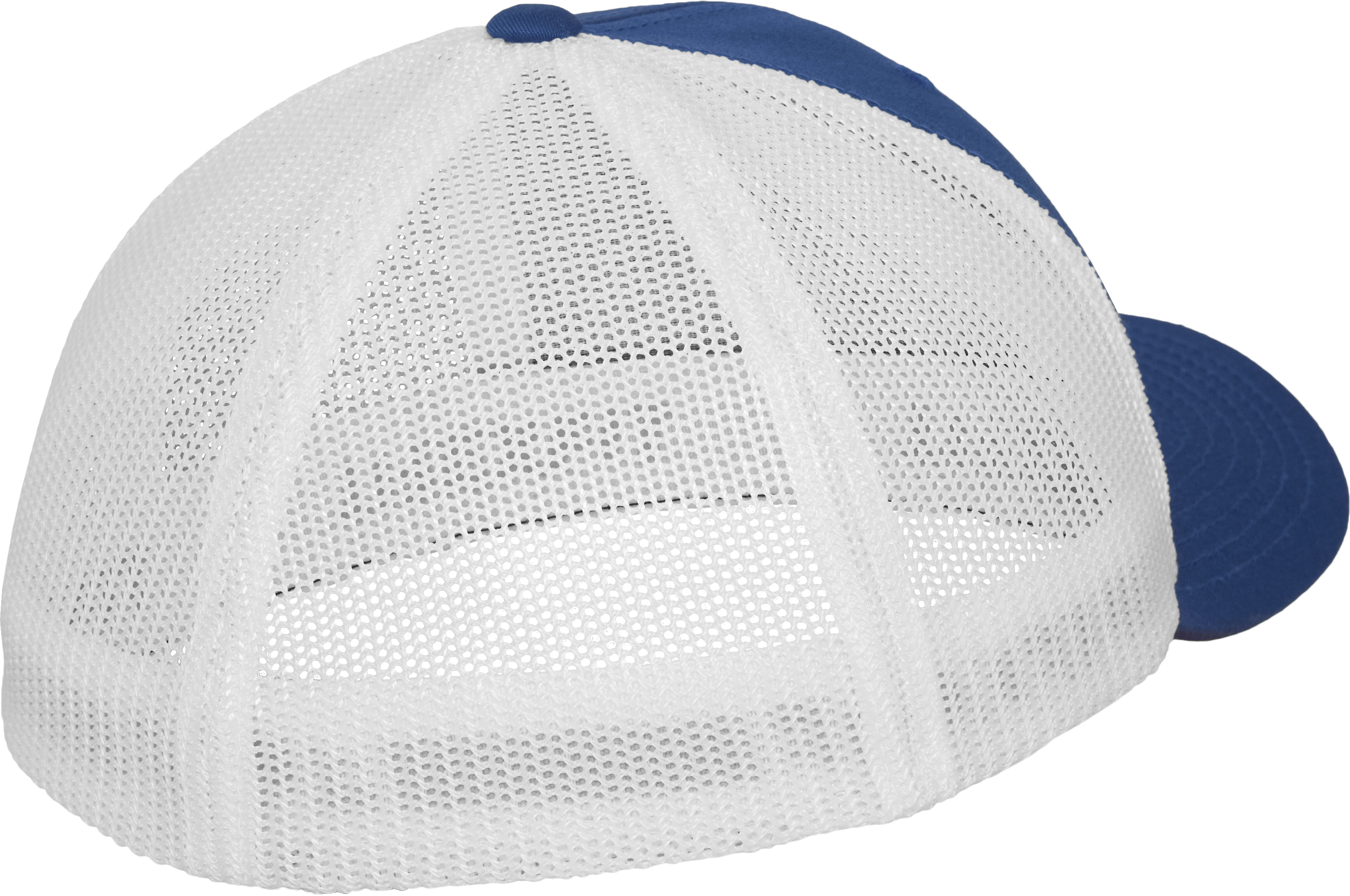 CapFLEXFITMeshTrucker2-ToneCap6511TRoyalWhite_2