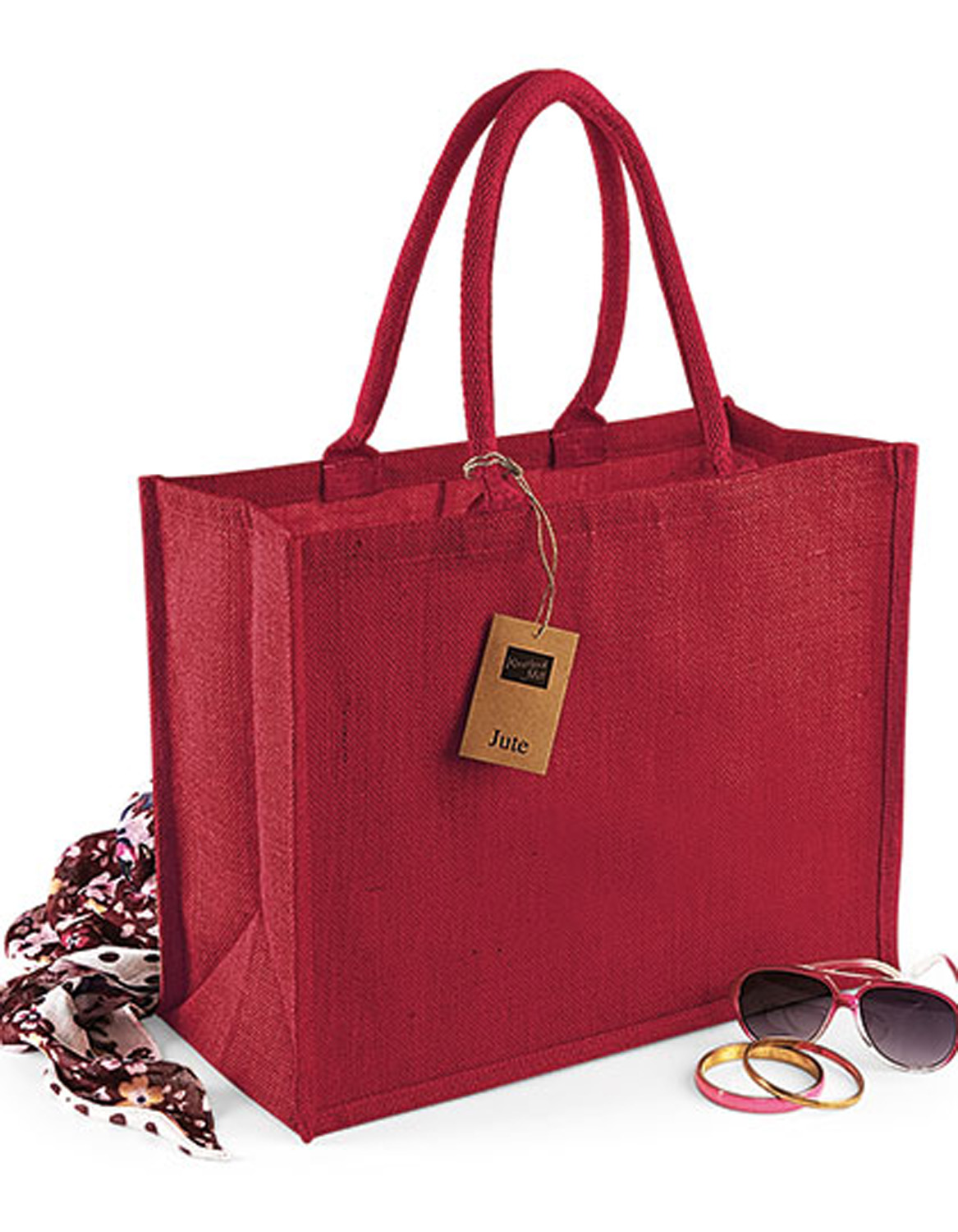 TragtascheWestfordMillJuteClassicShopperWM407Red/Red