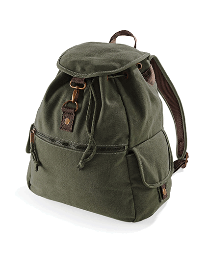 RucksackQuadraVintageCanvasBackpackQD612VintageMilitaryGreen_1  Rucksack Quadra Vintage Canvas Backpack QD612