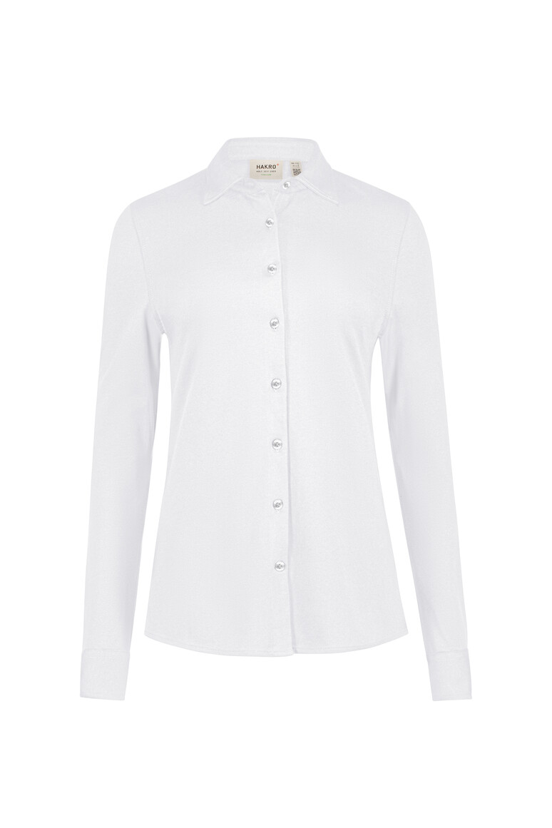 DamenBluselangarmHakroCOTTONTEC®136weiß001