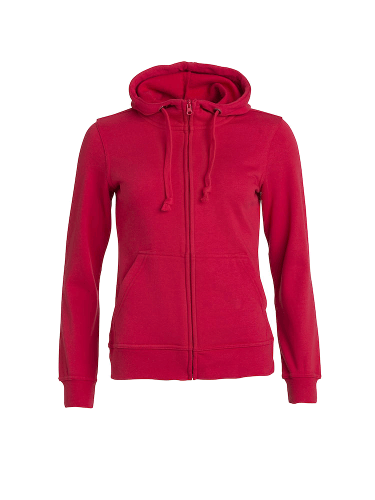 DamenKapuzenjackeCliqueBasicHoodyFullzipladies021035Rot35_1 Damen Kapuzenjacke Clique Basic Hoody Full zip ladies 021035