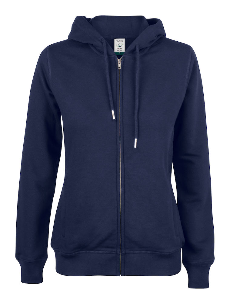 Kapuzenjacke_Clique_PremiumOCHoodyFullZipLadies_021005_DarkNavy580 Damen Kapuzenjacke Kapuzenjacke Clique Premium OC Hoody Full Zip Ladies 021005