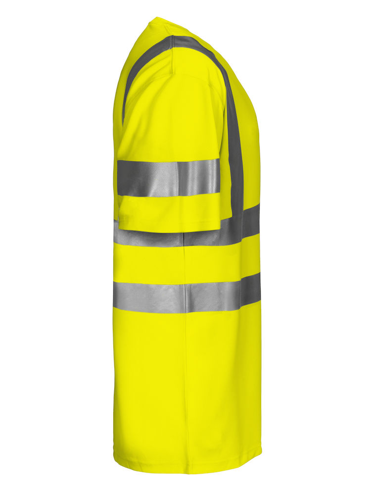 646010ProJobSicherheitsT-Shirtkurzarm6010ENISO20471Klasse3Gelb10