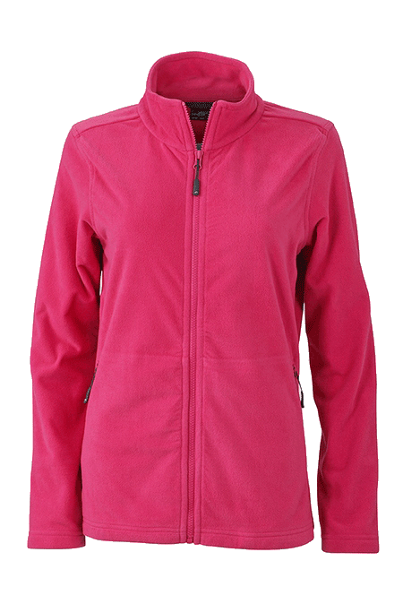 DamenFleecejackeJames&NicholsonBasicJN765pink_1 Damen Fleecejacke James&Nicholson Basic JN765