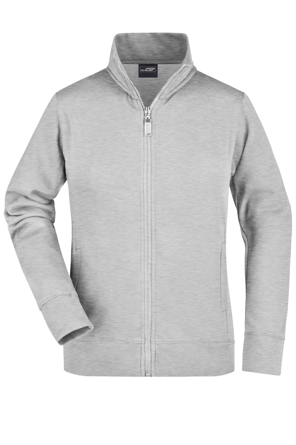 SweatjackeJames&NicholsonLadiesJacketJN052grey-heather