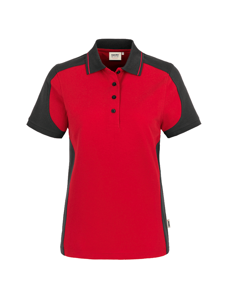 DamenPoloshirtkurzarmHakroPerformance239rotanthrazit002_1