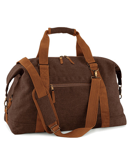 ReisetascheBagBaseVintageCanvasWeekenderBG650VintageBrown_1  Reisetasche BagBase Vintage Canvas Weekender BG650