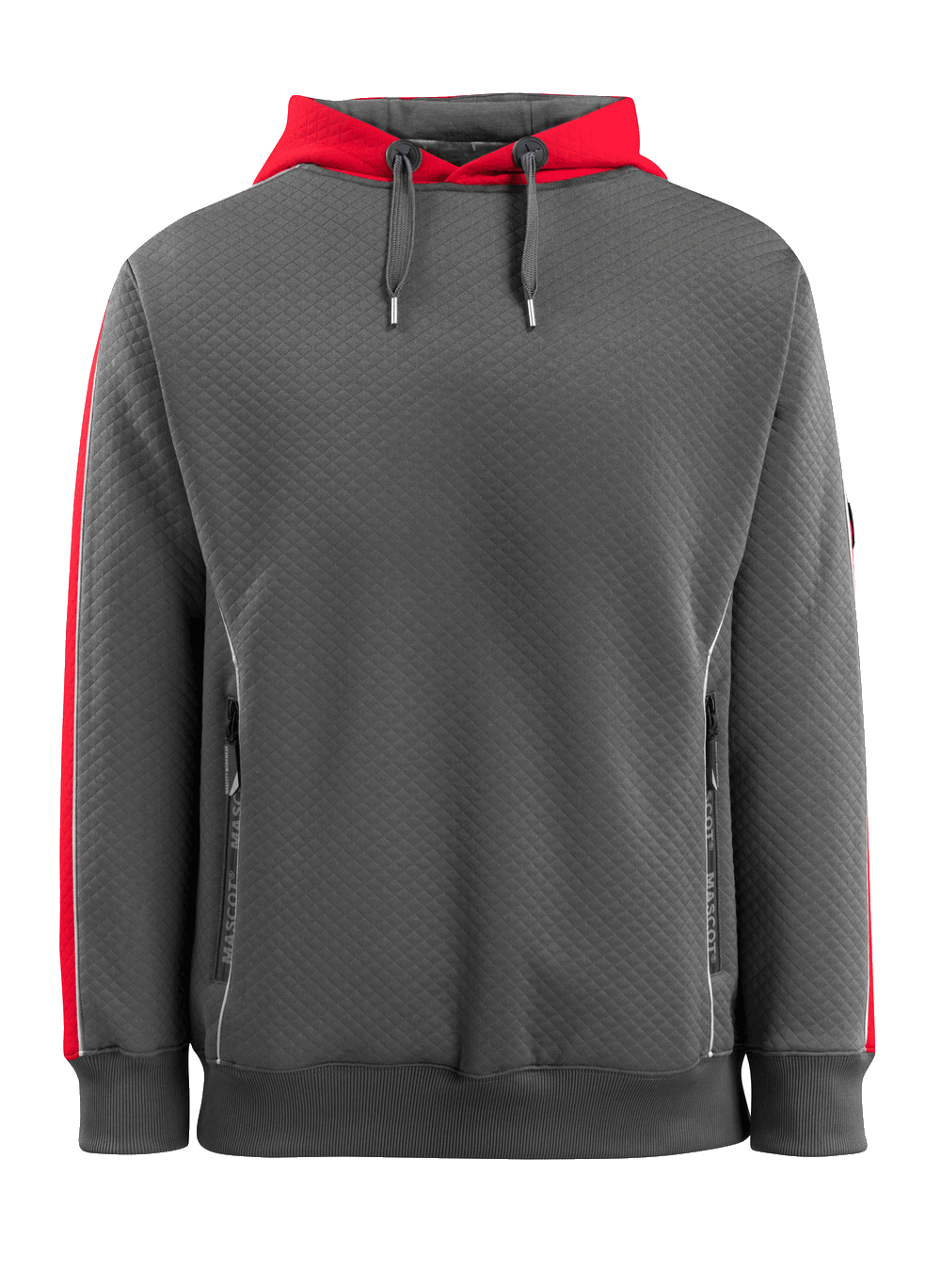 HerrenKapuzensweatshirtMascotMotril50124-932dunkelanthrazit/hi-vis rot18222_1 Herren Kapuzensweatshirt Mascot Motril 50124-932