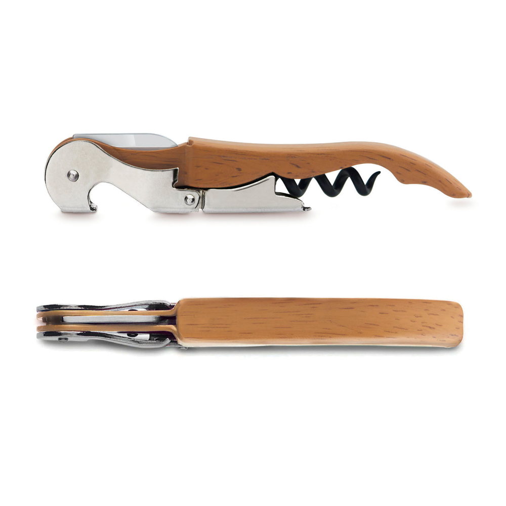 KorkenzieherPulltap'sBasicWoodMetallbraun