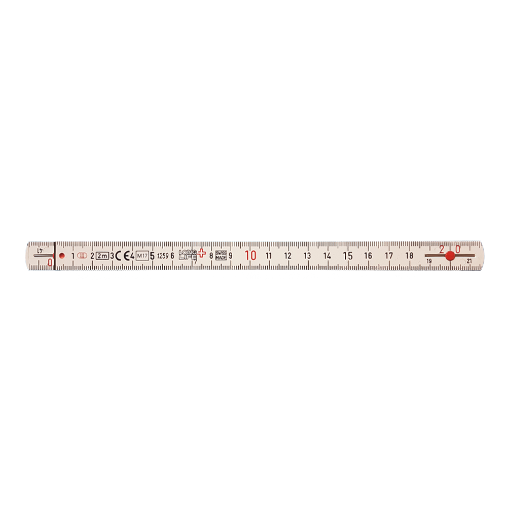 Doppelmeter-Kunststoff-Duro-weiss_2 Doppelmeter Kunststoff Duro