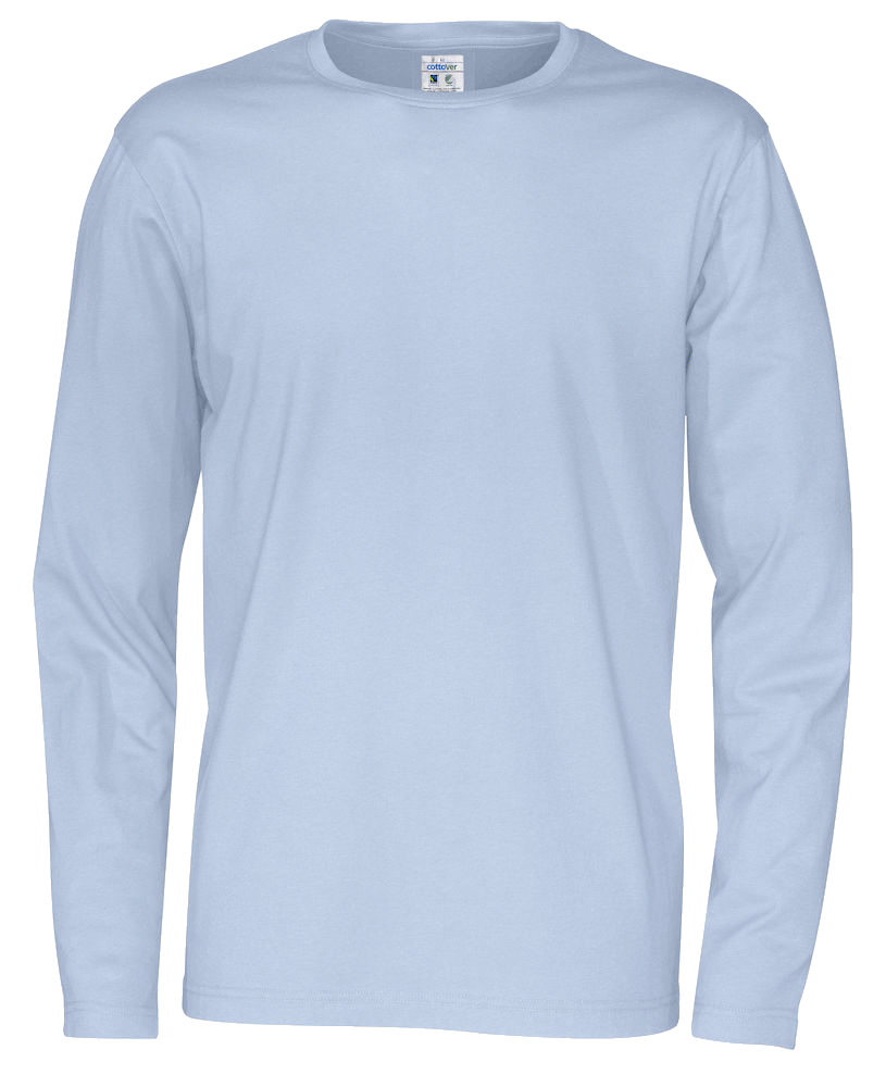 HerrenT-ShirtlangarmCottoverJerseyLS141020Skyblue725