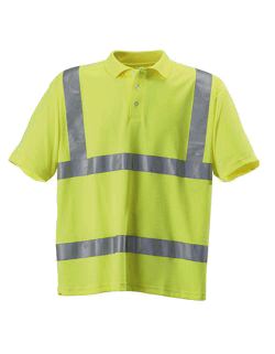 Herren Poloshirt kurzarm Korntex Hi-Viz EN ISO 20471 KX070 Signal Yellow