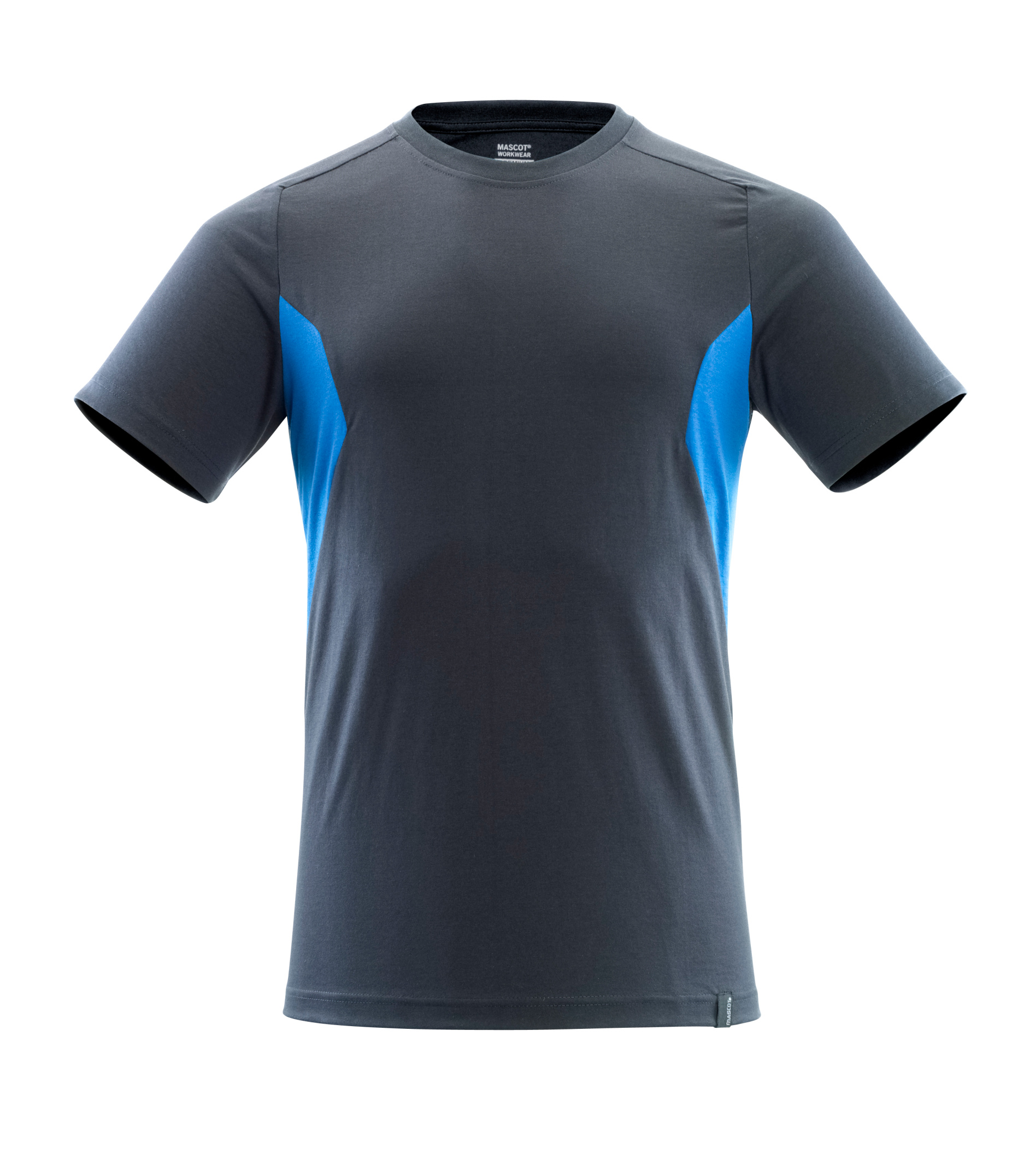 Herren T-Shirt kurzarm Mascot 18082-250 schwarzblau/azurblau 01091