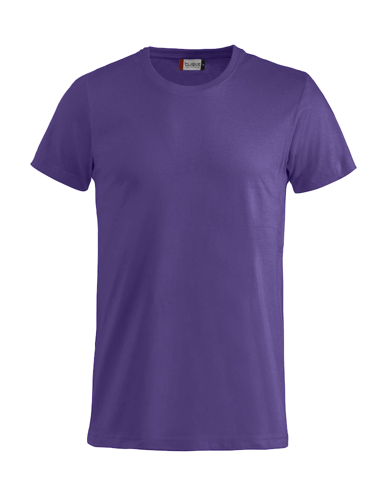 Unisex T-Shirt kurzarm Clique Basic-T 029030 Dunkellila 44_1