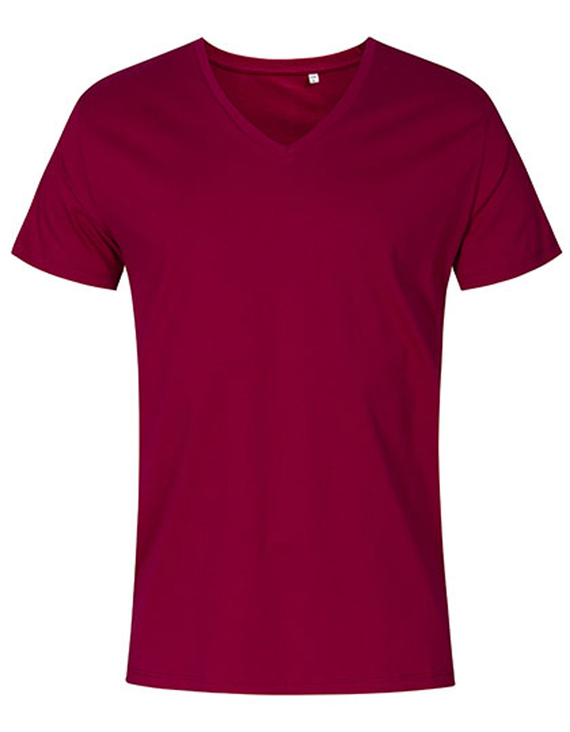 Herren T-Shirt kurzarm Promodoro V-Neck 1425 Berry