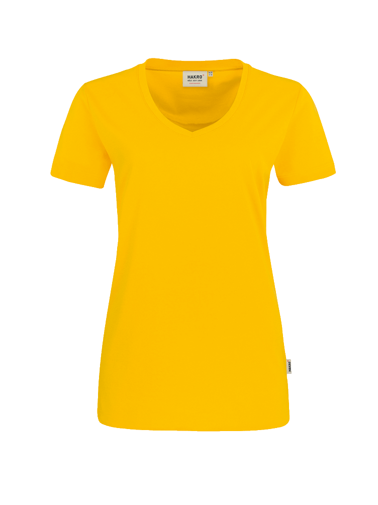 Damen T-Shirt V-Neck kurzarm Hakro Performance 181 sonne 035_1