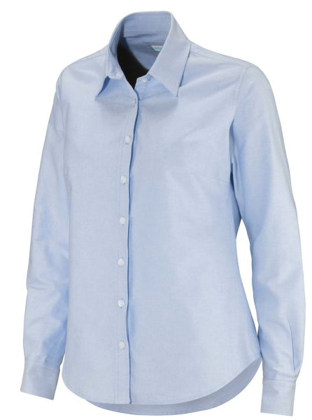 Bluse Langarm Cottover Oxford Shirt 141031 Light Blue 716