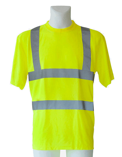 Herren T-Shirt kurzarm Korntex Hi-Viz EN ISO 20471 KXS Signal Yellow_1