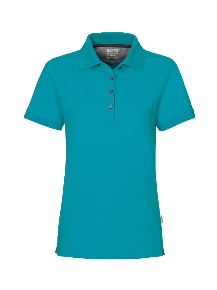 Damen Poloshirt kurzarm Hakro Cotton-Tec 214 smaragd 012_1